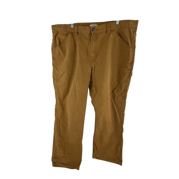 Blue Mountains Men’s Brown Work Pants 42x32 Cotton Carpenter Durable Utility - Picture 1 of 8